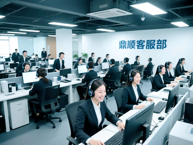 客服部门正在忙碌服务客户